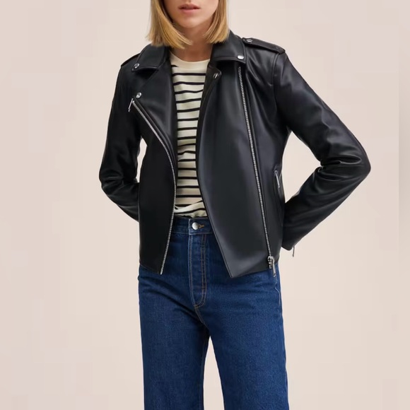 Mango brand new with tags faux leather jacket. - Picture 2 of 3